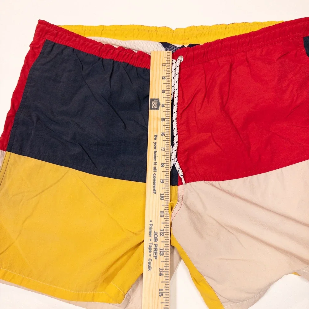 Tommy Hilfiger Swim Trunks Mens Medium Multicolor Sailing Gear Shorts
